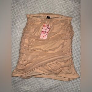 NWT Rouched Mini Skirt